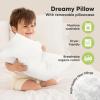 imageToddler Pillow with Pillowcase  13x18 My Little Dreamy Kids Travel Bed Pillows for Sleeping Organic Cotton Small Pillowcase Soft ampamp Breathable Machine Washable Toddlers 25 Years Old Soft WhiteSoft White
