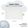 imageToddler Pillow with Pillowcase  13x18 My Little Dreamy Kids Travel Bed Pillows for Sleeping Organic Cotton Small Pillowcase Soft ampamp Breathable Machine Washable Toddlers 25 Years Old Soft WhiteKea123