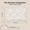 imageToddler Pillow with Pillowcase  13x18 My Little Dreamy Kids Travel Bed Pillows for Sleeping Organic Cotton Small Pillowcase Soft ampamp Breathable Machine Washable Toddlers 25 Years Old Soft WhiteFlora Vale