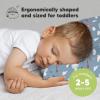 imageToddler Pillow with Pillowcase  13x18 My Little Dreamy Kids Travel Bed Pillows for Sleeping Organic Cotton Small Pillowcase Soft ampamp Breathable Machine Washable Toddlers 25 Years Old Soft WhiteUp  Away