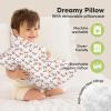 imageToddler Pillow with Pillowcase  13x18 My Little Dreamy Kids Travel Bed Pillows for Sleeping Organic Cotton Small Pillowcase Soft ampamp Breathable Machine Washable Toddlers 25 Years Old Soft WhiteAircraft