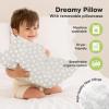 imageToddler Pillow with Pillowcase  13x18 My Little Dreamy Kids Travel Bed Pillows for Sleeping Organic Cotton Small Pillowcase Soft ampamp Breathable Machine Washable Toddlers 25 Years Old Soft WhiteMeadow