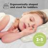 imageToddler Pillow with Pillowcase  13x18 My Little Dreamy Kids Travel Bed Pillows for Sleeping Organic Cotton Small Pillowcase Soft ampamp Breathable Machine Washable Toddlers 25 Years Old Soft WhiteGrace
