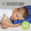 imageToddler Pillow with Pillowcase  13x18 My Little Dreamy Kids Travel Bed Pillows for Sleeping Organic Cotton Small Pillowcase Soft ampamp Breathable Machine Washable Toddlers 25 Years Old Soft WhiteOff to Space
