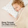imageToddler Pillow with Pillowcase  13x18 My Little Dreamy Kids Travel Bed Pillows for Sleeping Organic Cotton Small Pillowcase Soft ampamp Breathable Machine Washable Toddlers 25 Years Old Soft WhiteBumble Bear