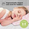 imageToddler Pillow with Pillowcase  13x18 My Little Dreamy Kids Travel Bed Pillows for Sleeping Organic Cotton Small Pillowcase Soft ampamp Breathable Machine Washable Toddlers 25 Years Old Soft WhiteSwan Lake