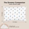 imageToddler Pillow with Pillowcase  13x18 My Little Dreamy Kids Travel Bed Pillows for Sleeping Organic Cotton Small Pillowcase Soft ampamp Breathable Machine Washable Toddlers 25 Years Old Soft WhiteSpace Drift