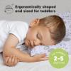 imageToddler Pillow with Pillowcase  13x18 My Little Dreamy Kids Travel Bed Pillows for Sleeping Organic Cotton Small Pillowcase Soft ampamp Breathable Machine Washable Toddlers 25 Years Old Soft WhiteKeasafari