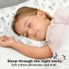 imageToddler Pillow with Pillowcase  13x18 My Little Dreamy Kids Travel Bed Pillows for Sleeping Organic Cotton Small Pillowcase Soft ampamp Breathable Machine Washable Toddlers 25 Years Old Soft WhiteKeafriends