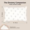 imageToddler Pillow with Pillowcase  13x18 My Little Dreamy Kids Travel Bed Pillows for Sleeping Organic Cotton Small Pillowcase Soft ampamp Breathable Machine Washable Toddlers 25 Years Old Soft WhiteElly