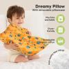 imageToddler Pillow with Pillowcase  13x18 My Little Dreamy Kids Travel Bed Pillows for Sleeping Organic Cotton Small Pillowcase Soft ampamp Breathable Machine Washable Toddlers 25 Years Old Soft WhiteLittle Builders