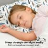 imageToddler Pillow with Pillowcase  13x18 My Little Dreamy Kids Travel Bed Pillows for Sleeping Organic Cotton Small Pillowcase Soft ampamp Breathable Machine Washable Toddlers 25 Years Old Soft WhiteVroom