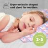 imageToddler Pillow with Pillowcase  13x18 My Little Dreamy Kids Travel Bed Pillows for Sleeping Organic Cotton Small Pillowcase Soft ampamp Breathable Machine Washable Toddlers 25 Years Old Soft WhiteUnicorn
