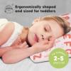 imageToddler Pillow with Pillowcase  13x18 My Little Dreamy Kids Travel Bed Pillows for Sleeping Organic Cotton Small Pillowcase Soft ampamp Breathable Machine Washable Toddlers 25 Years Old Soft WhiteKeaabc Sakura