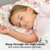 imageToddler Pillow with Pillowcase  13x18 My Little Dreamy Kids Travel Bed Pillows for Sleeping Organic Cotton Small Pillowcase Soft ampamp Breathable Machine Washable Toddlers 25 Years Old Soft WhiteFantasy