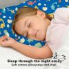imageToddler Pillow with Pillowcase  13x18 My Little Dreamy Kids Travel Bed Pillows for Sleeping Organic Cotton Small Pillowcase Soft ampamp Breathable Machine Washable Toddlers 25 Years Old Soft WhiteDinoworld