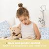 imageToddler Pillow with Pillowcase  13x18 My Little Dreamy Kids Travel Bed Pillows for Sleeping Organic Cotton Small Pillowcase Soft ampamp Breathable Machine Washable Toddlers 25 Years Old Soft WhiteNautical