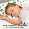 imageToddler Pillow with Pillowcase  13x18 My Little Dreamy Kids Travel Bed Pillows for Sleeping Organic Cotton Small Pillowcase Soft ampamp Breathable Machine Washable Toddlers 25 Years Old Soft WhiteDino123