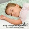 imageToddler Pillow with Pillowcase  13x18 My Little Dreamy Kids Travel Bed Pillows for Sleeping Organic Cotton Small Pillowcase Soft ampamp Breathable Machine Washable Toddlers 25 Years Old Soft WhiteDinodood