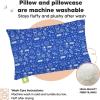 imageToddler Pillow with Pillowcase  13x18 My Little Dreamy Kids Travel Bed Pillows for Sleeping Organic Cotton Small Pillowcase Soft ampamp Breathable Machine Washable Toddlers 25 Years Old Soft WhiteOff to Space