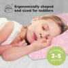 imageToddler Pillow with Pillowcase  13x18 My Little Dreamy Kids Travel Bed Pillows for Sleeping Organic Cotton Small Pillowcase Soft ampamp Breathable Machine Washable Toddlers 25 Years Old Soft WhiteMermaid
