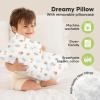 imageToddler Pillow with Pillowcase  13x18 My Little Dreamy Kids Travel Bed Pillows for Sleeping Organic Cotton Small Pillowcase Soft ampamp Breathable Machine Washable Toddlers 25 Years Old Soft WhiteSafari Echo