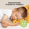 imageToddler Pillow with Pillowcase  13x18 My Little Dreamy Kids Travel Bed Pillows for Sleeping Organic Cotton Small Pillowcase Soft ampamp Breathable Machine Washable Toddlers 25 Years Old Soft WhiteLittle Builders
