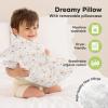 imageToddler Pillow with Pillowcase  13x18 My Little Dreamy Kids Travel Bed Pillows for Sleeping Organic Cotton Small Pillowcase Soft ampamp Breathable Machine Washable Toddlers 25 Years Old Soft WhiteFlora Vale