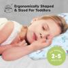 imageToddler Pillow with Pillowcase  13x18 My Little Dreamy Kids Travel Bed Pillows for Sleeping Organic Cotton Small Pillowcase Soft ampamp Breathable Machine Washable Toddlers 25 Years Old Soft WhiteEnchanted Frost