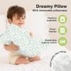 imageToddler Pillow with Pillowcase  13x18 My Little Dreamy Kids Travel Bed Pillows for Sleeping Organic Cotton Small Pillowcase Soft ampamp Breathable Machine Washable Toddlers 25 Years Old Soft WhiteDinobloom