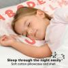 imageToddler Pillow with Pillowcase  13x18 My Little Dreamy Kids Travel Bed Pillows for Sleeping Organic Cotton Small Pillowcase Soft ampamp Breathable Machine Washable Toddlers 25 Years Old Soft WhiteKeaabc Sakura