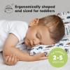 imageToddler Pillow with Pillowcase  13x18 My Little Dreamy Kids Travel Bed Pillows for Sleeping Organic Cotton Small Pillowcase Soft ampamp Breathable Machine Washable Toddlers 25 Years Old Soft WhiteVroom