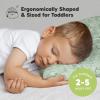 imageToddler Pillow with Pillowcase  13x18 My Little Dreamy Kids Travel Bed Pillows for Sleeping Organic Cotton Small Pillowcase Soft ampamp Breathable Machine Washable Toddlers 25 Years Old Soft WhiteDinodood