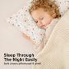 imageToddler Pillow with Pillowcase  13x18 My Little Dreamy Kids Travel Bed Pillows for Sleeping Organic Cotton Small Pillowcase Soft ampamp Breathable Machine Washable Toddlers 25 Years Old Soft WhiteFlora Vale