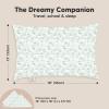 imageToddler Pillow with Pillowcase  13x18 My Little Dreamy Kids Travel Bed Pillows for Sleeping Organic Cotton Small Pillowcase Soft ampamp Breathable Machine Washable Toddlers 25 Years Old Soft WhiteDinobloom
