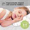 imageToddler Pillow with Pillowcase  13x18 My Little Dreamy Kids Travel Bed Pillows for Sleeping Organic Cotton Small Pillowcase Soft ampamp Breathable Machine Washable Toddlers 25 Years Old Soft WhiteJolly Rainbow