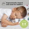 imageToddler Pillow with Pillowcase  13x18 My Little Dreamy Kids Travel Bed Pillows for Sleeping Organic Cotton Small Pillowcase Soft ampamp Breathable Machine Washable Toddlers 25 Years Old Soft WhiteKea123