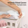 image2Pack Organic Changing Pad Covers for Girl Boy Neutral  100 Cotton Changing Table Pad Cover Soft Baby Nursery Diaper Changing Pad Sheets Contour Changing Pads Liners Change Pad Cover EllyRose