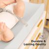 image2Pack Organic Changing Pad Covers for Girl Boy Neutral  100 Cotton Changing Table Pad Cover Soft Baby Nursery Diaper Changing Pad Sheets Contour Changing Pads Liners Change Pad Cover EllyFrench Gray