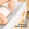 image2Pack Organic Changing Pad Covers for Girl Boy Neutral  100 Cotton Changing Table Pad Cover Soft Baby Nursery Diaper Changing Pad Sheets Contour Changing Pads Liners Change Pad Cover EllyDinoDood
