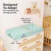 image2Pack Organic Changing Pad Covers for Girl Boy Neutral  100 Cotton Changing Table Pad Cover Soft Baby Nursery Diaper Changing Pad Sheets Contour Changing Pads Liners Change Pad Cover EllyPastel