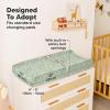 image2Pack Organic Changing Pad Covers for Girl Boy Neutral  100 Cotton Changing Table Pad Cover Soft Baby Nursery Diaper Changing Pad Sheets Contour Changing Pads Liners Change Pad Cover EllyDinoDood