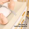 image2Pack Organic Changing Pad Covers for Girl Boy Neutral  100 Cotton Changing Table Pad Cover Soft Baby Nursery Diaper Changing Pad Sheets Contour Changing Pads Liners Change Pad Cover EllyPecan