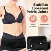image3 in 1 Postpartum Belly Support Recovery Wrap  Postpartum Belly Band After Birth Brace Slimming Girdles Body Shaper Waist Shapewear Post Surgery Pregnancy Belly Support Band Midnight Black MLMidnight Black