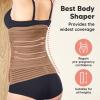 image3 in 1 Postpartum Belly Support Recovery Wrap  Postpartum Belly Band After Birth Brace Slimming Girdles Body Shaper Waist Shapewear Post Surgery Pregnancy Belly Support Band Midnight Black MLWarm Tan