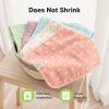 image5Pack Cotton Muslin Burp Cloths Baby Girls Boys  Soft ampamp Absorbent Spit Up Burp Rags Large Muslin Towel Cotton Wash Cloths for Babies Newborn Infant No Shrink Durable Neutral CoralsWild Bloom