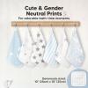 image6Pack Cotton Baby Washcloths for Newborn  Organic Cotton Muslin Soft Wash Cloths for Babies Infant Kids Toddler Towels for Boy Girl Super Absorbent Face Cloths ScratchFree Baby Rags NordicConstellation