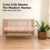 imageKeaBabies 2Pack Organic Crib Sheets for Boys Girls  52x28 Fitted Crib Mattress Sheet Neutral Breathable Jersey Cotton Cover for Baby Bed Toddler Mattress Soft ampamp Cute Prints WoodlandDreamland