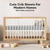 imageKeaBabies 2Pack Organic Crib Sheets for Boys Girls  52x28 Fitted Crib Mattress Sheet Neutral Breathable Jersey Cotton Cover for Baby Bed Toddler Mattress Soft ampamp Cute Prints WoodlandStorm