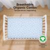 imageKeaBabies 2Pack Organic Crib Sheets for Boys Girls  52x28 Fitted Crib Mattress Sheet Neutral Breathable Jersey Cotton Cover for Baby Bed Toddler Mattress Soft ampamp Cute Prints WoodlandAbc Land Sky